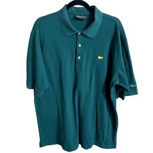 Masters Collection Men's sz XL 80's Two-Ply Mercerized Green Polo